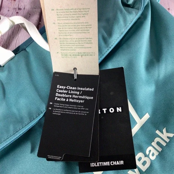 Burton Idletime Chair with Built In Insulated Six Can Cooler - New with Tags - Picture 8 of 10